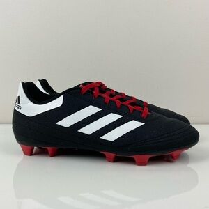 Adidas Men’s Goletto VI FG Black Red & White Soccer Cleats Shoes Size 7.5